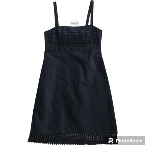 Elegant Lilly Pulitzer Alana-Style Black Sleeveless Silk Mini Dress Size 4 - Picture 6 of 10